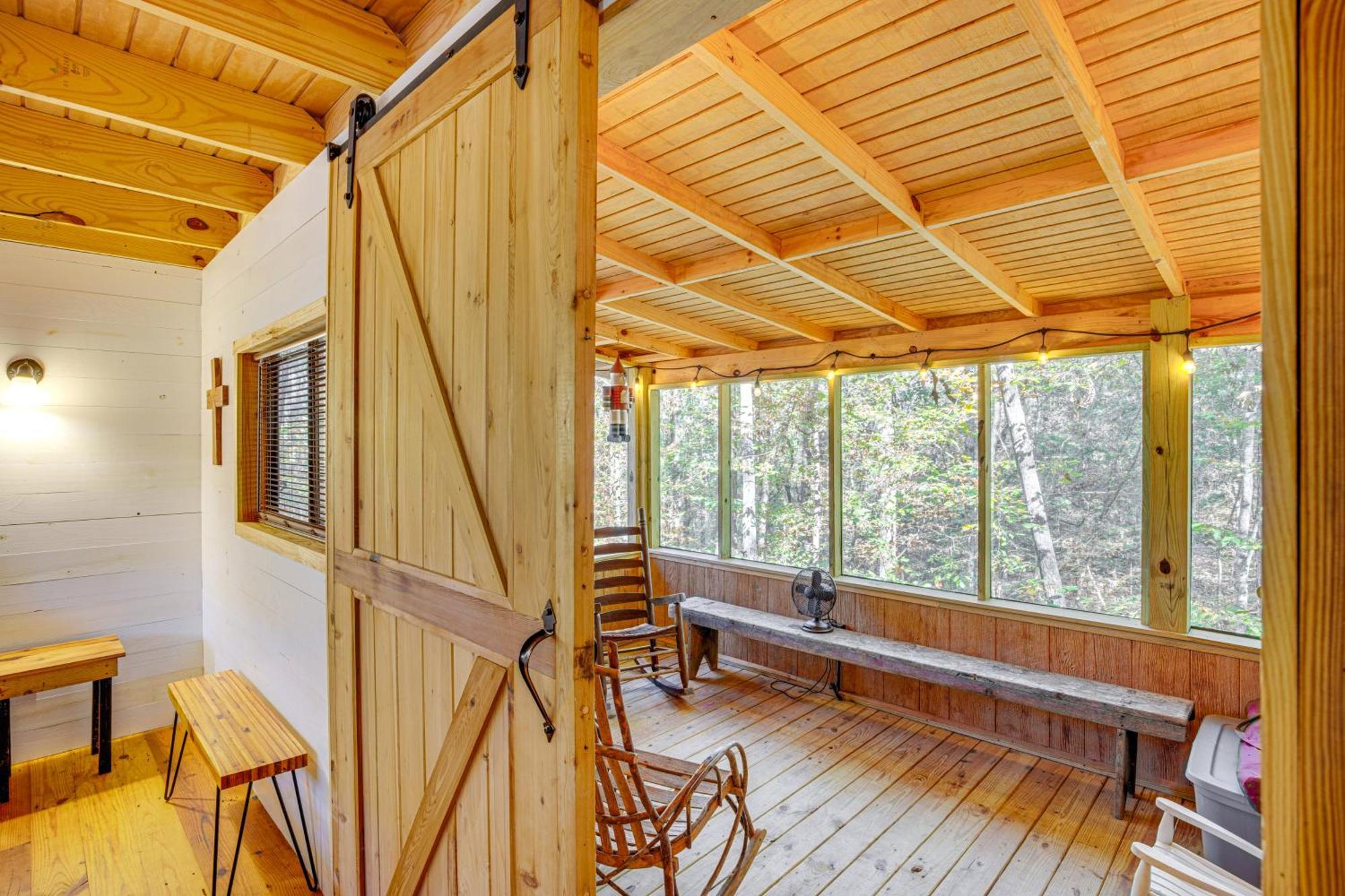 Secluded Tallassee Cabin With Fire Pit And Porch! מראה חיצוני תמונה